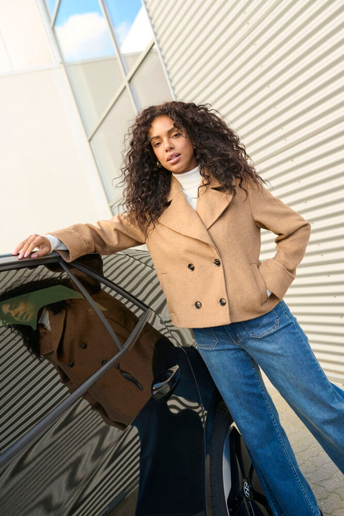 KAFFE - VESTE "KAJULIA" COGNAC