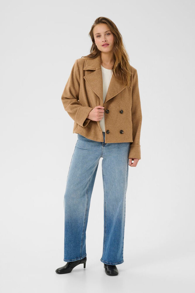 KAFFE - VESTE "KAJULIA" COGNAC