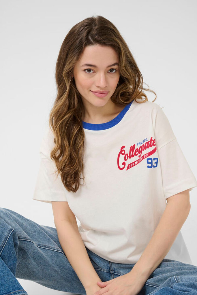 KAFFE - T-SHIRT "KACOLLI" BLANC