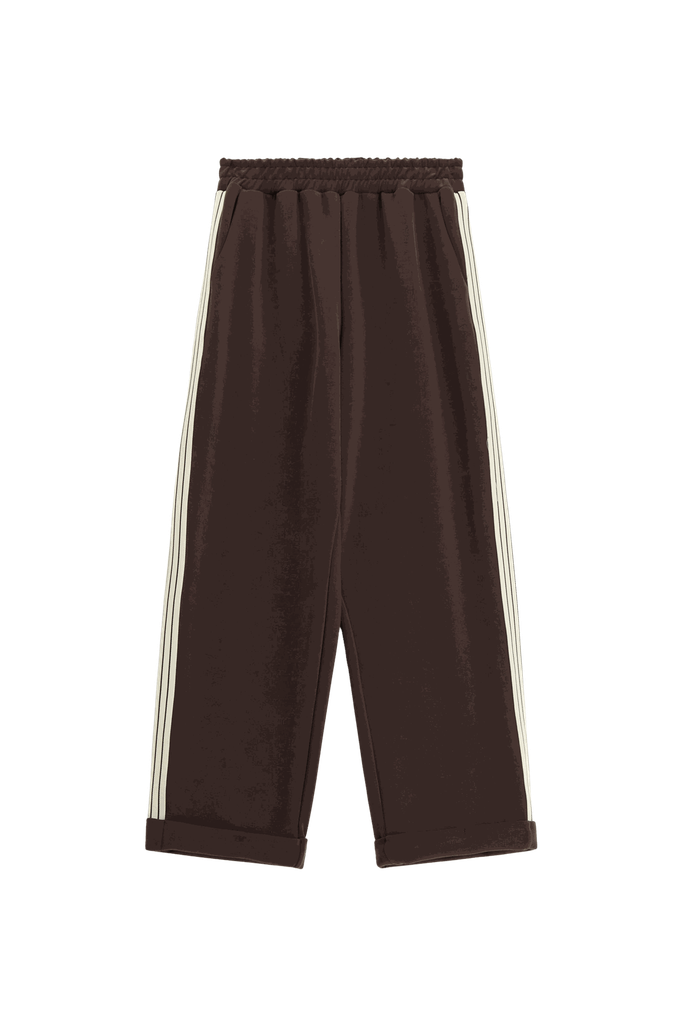 IMPERIAL - PANTALON JOGGING À RAYURES MARRON