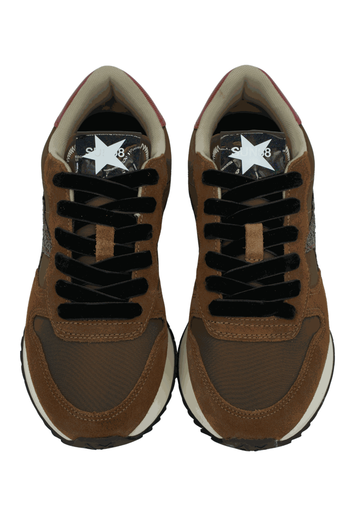SUN68 - BASKETS "STARGIRL GLITTER" MARRONS