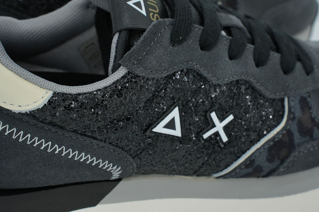 SUN68 - BASKETS "BIG ALLY GLITTER" GRISES