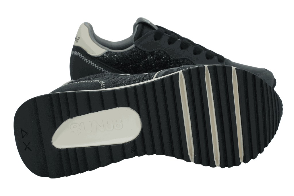 SUN68 - BASKETS "BIG ALLY GLITTER" GRISES