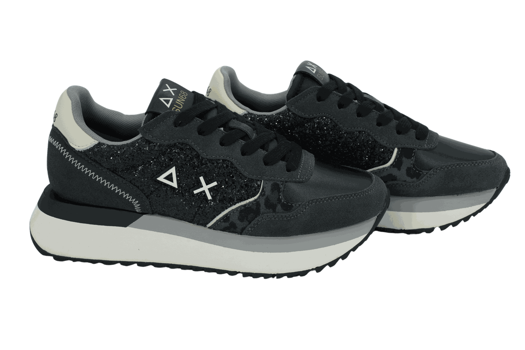 SUN68 - BASKETS "BIG ALLY GLITTER" GRISES