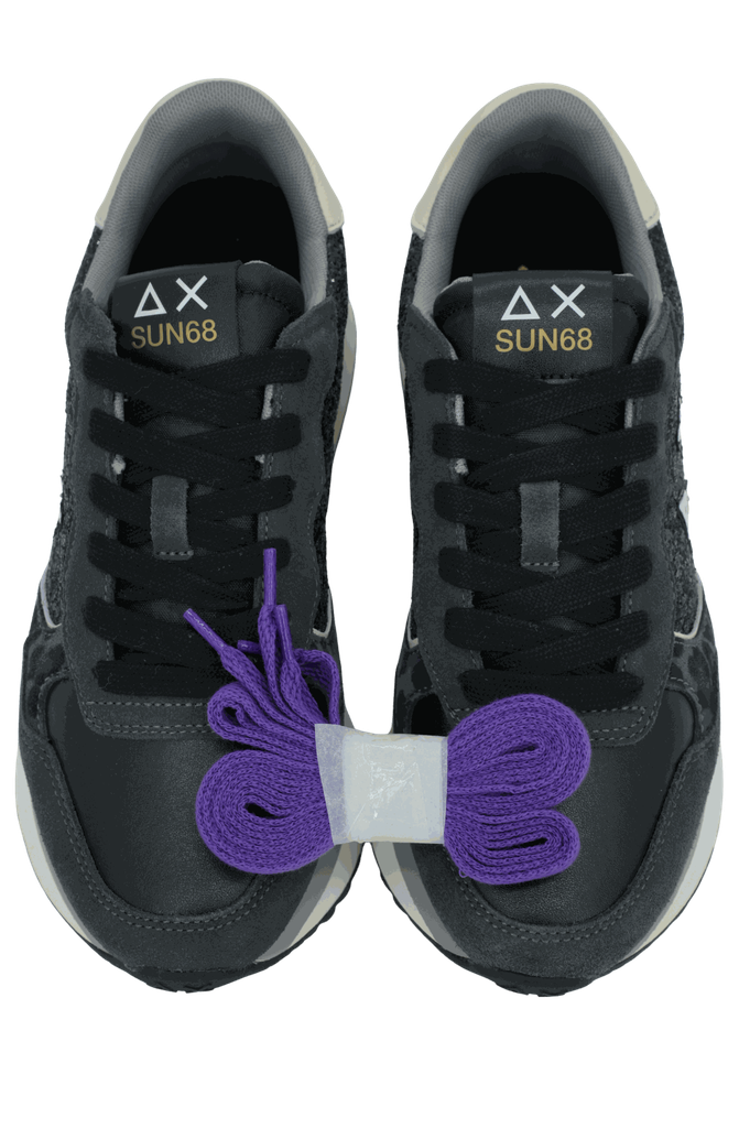 SUN68 - BASKETS "BIG ALLY GLITTER" GRISES