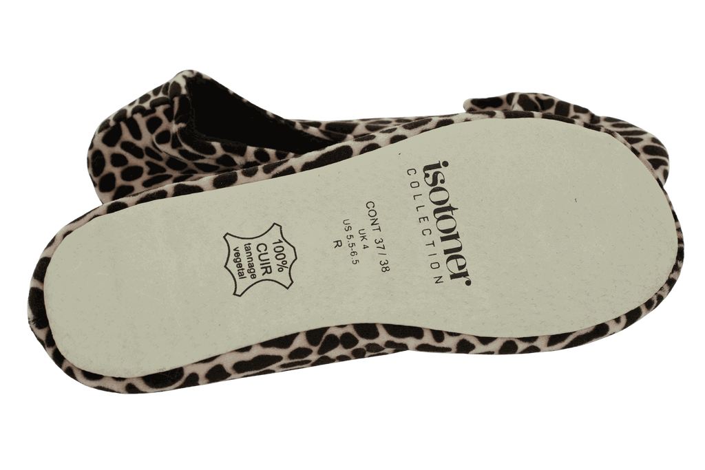 ISOTONER - PANTOUFLES BALLERINES LÉOPARDS