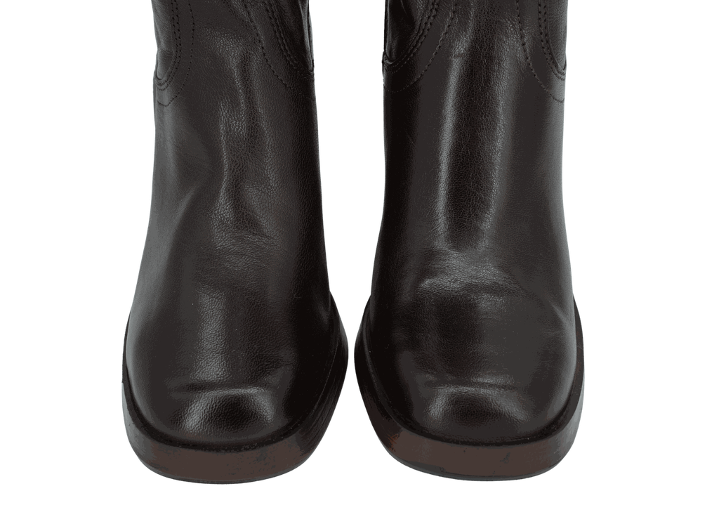 MJUS - BOTTES À TALONS "MICAELA" MARRONS