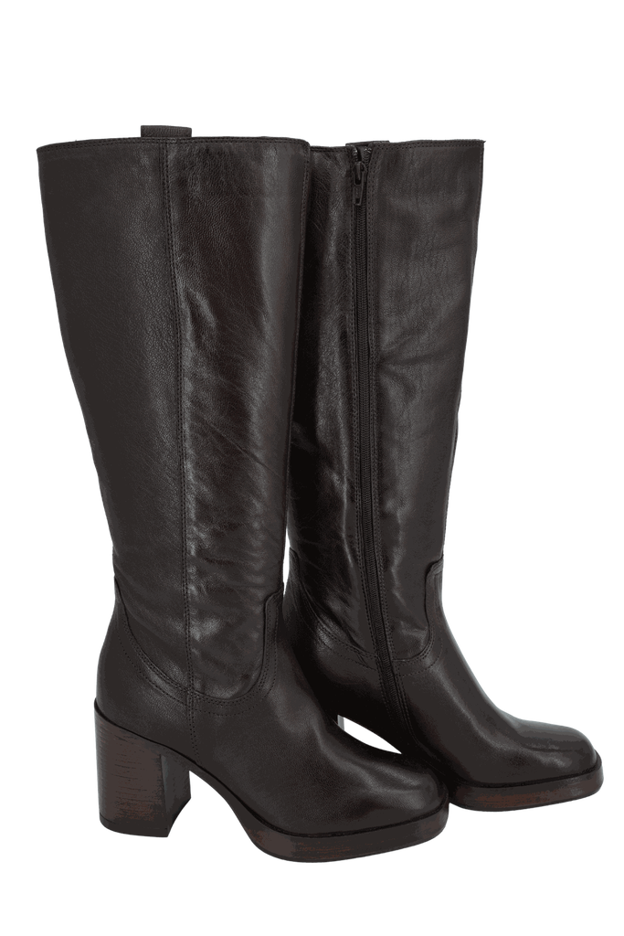 MJUS - BOTTES À TALONS "MICAELA" MARRONS