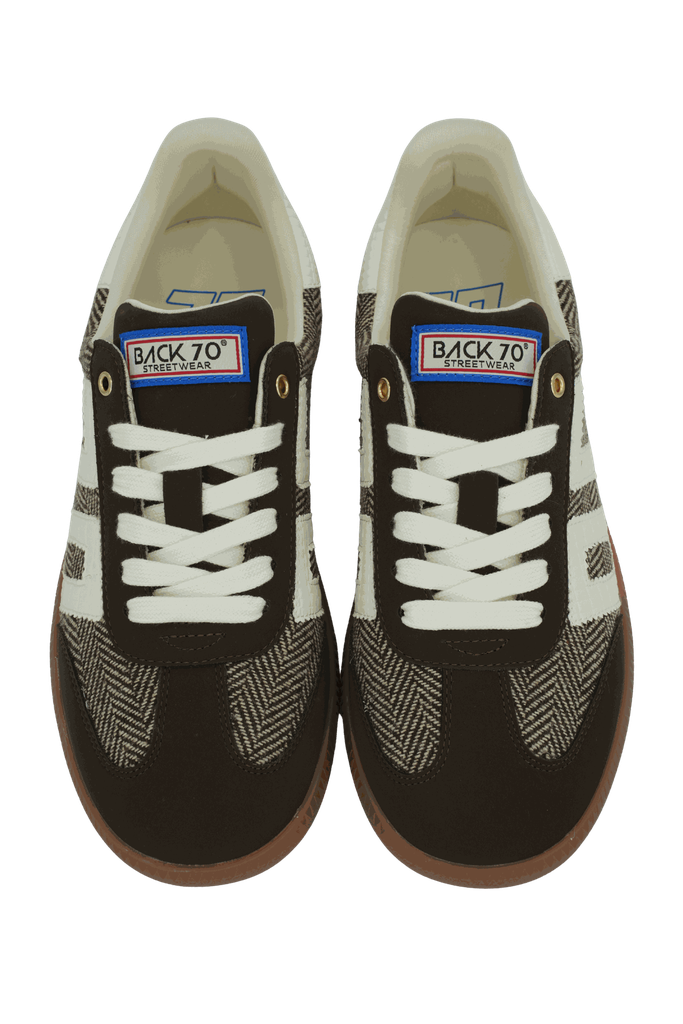 BACK70 - BASKETS "CLOUD" CHEVRONS MARRONS