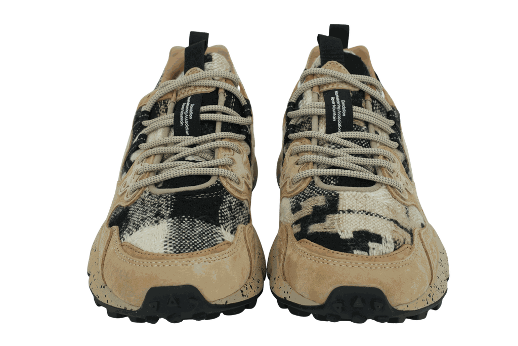 FLOWER MOUNTAIN - BASKETS "YAMANO 3" BEIGES ET NOIRES