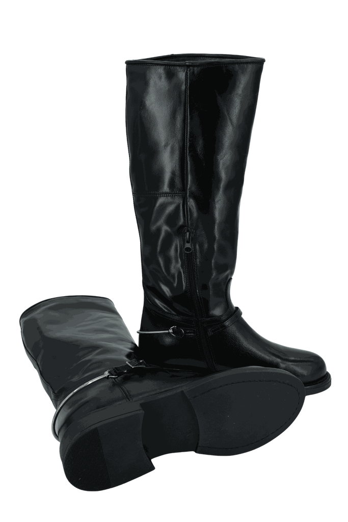 MJUS - BOTTES CAVALIÈRES "BEATA" NOIRES