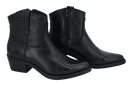APPLE OF EDEN - BOOTS WESTERN "EVIE" CUIR NOIRE