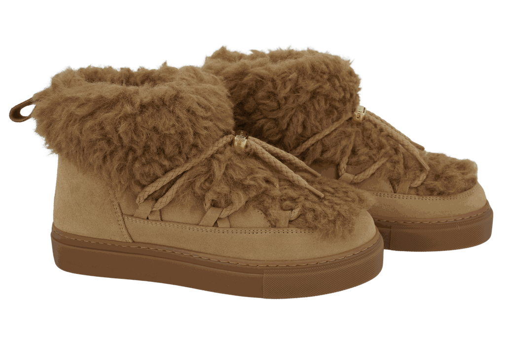 INUIKII - BOOTS FOURRÉES "TEDDY LOW" BEIGES