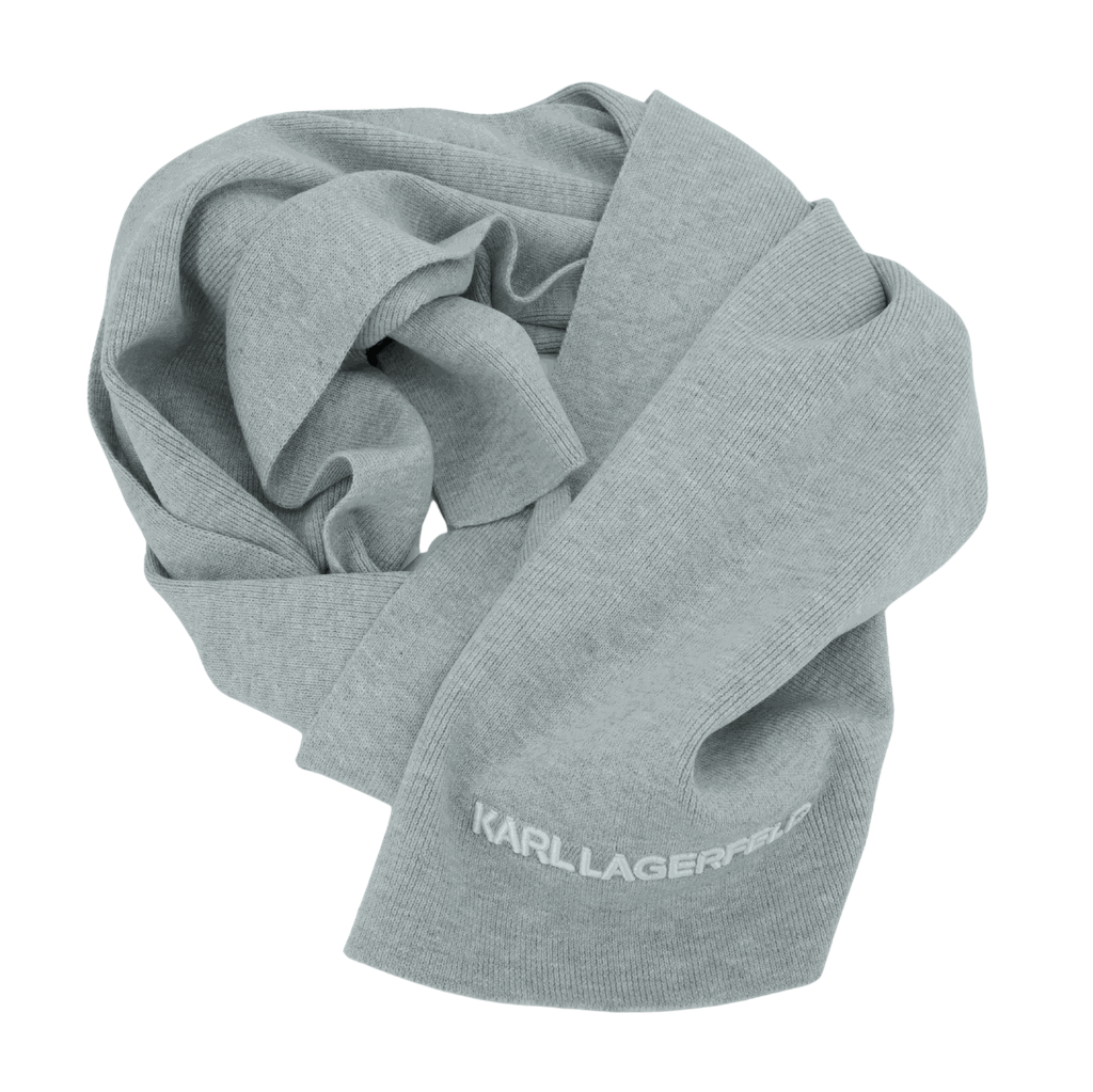 KARL LAGERFELD - ÉCHARPE "K/ESSENTIAL" GRISE CLAIRE