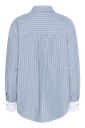 KAFFE - CHEMISE "KAMILINA" BLANCHE ET BLEUE