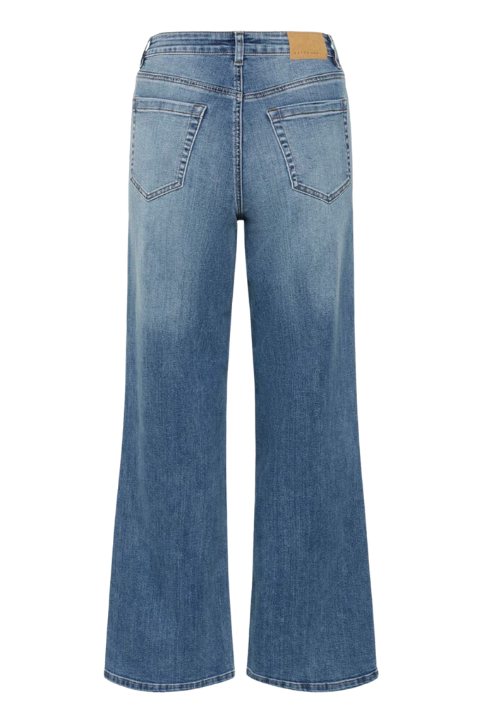 KAFFE - JEANS "KAMEADOW HW" BLEU