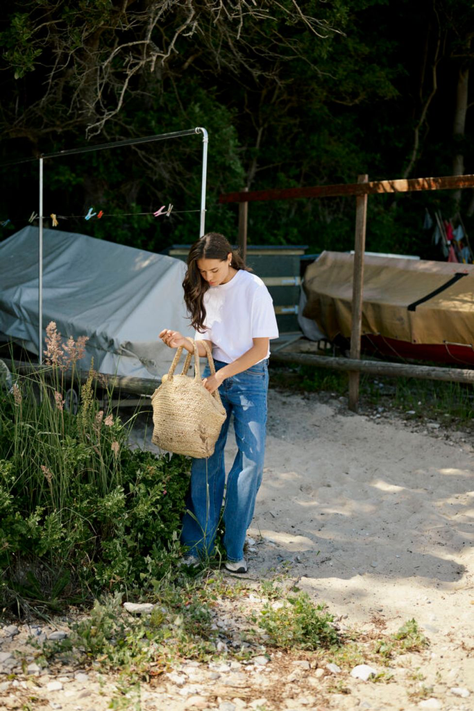 KAFFE - JEANS "KAMEADOW HW" BLEU