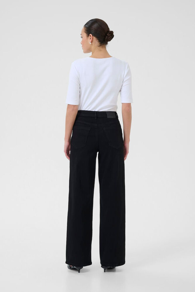 KAFFE - JEANS "KAMEADOW HW" NOIR