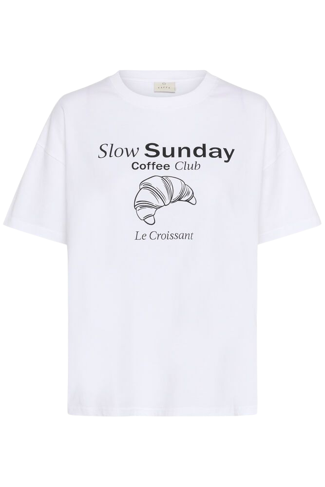 KAFFE - T-SHIRT "KAELLY" BLANC