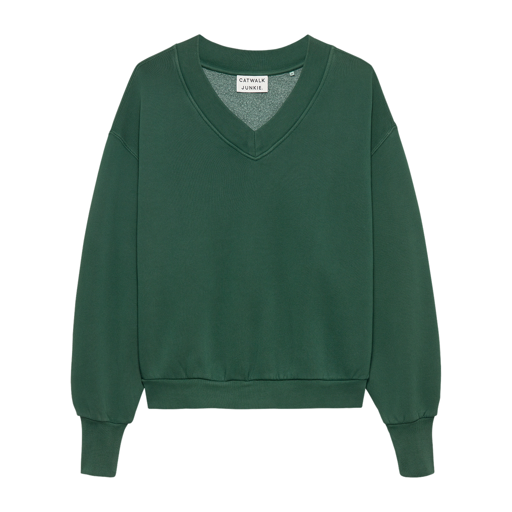 CATWALK JUNKIE - PULLOVER COL V VERT SAPIN