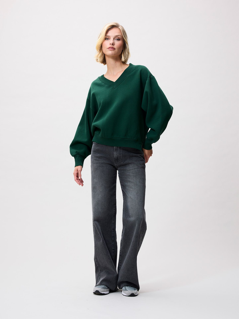 CATWALK JUNKIE - PULLOVER COL V VERT SAPIN