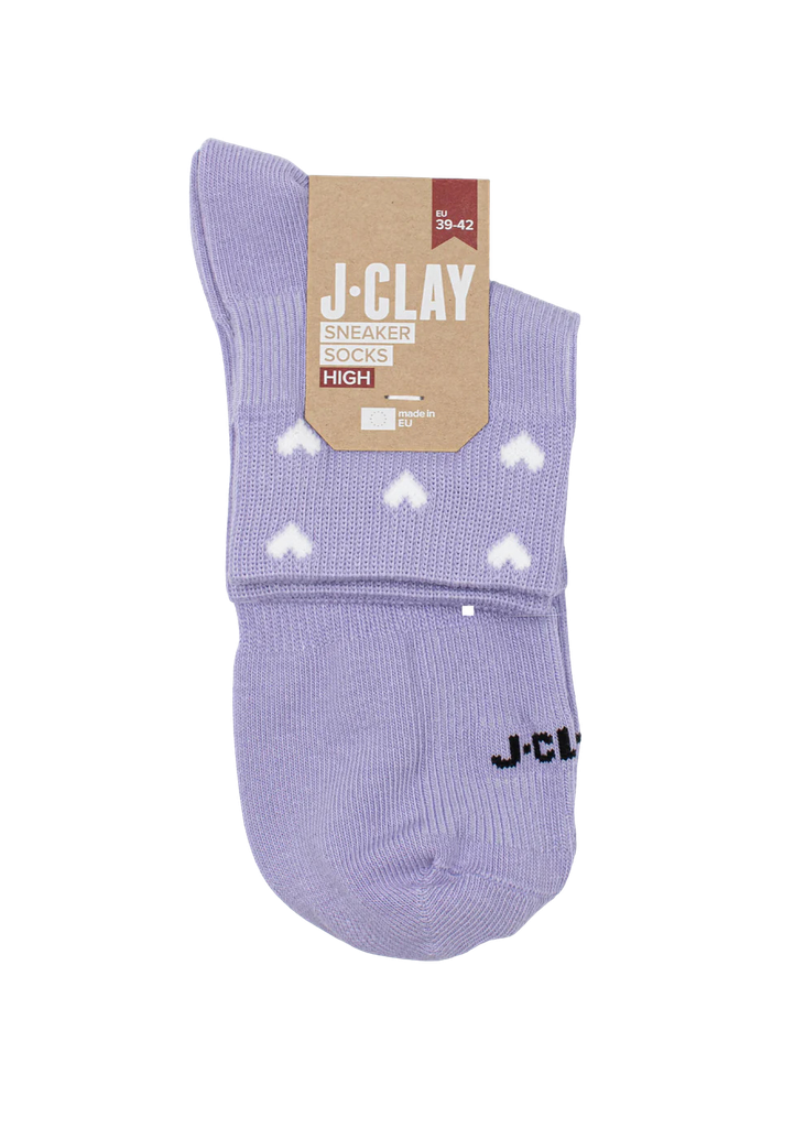 JCLAY - CHAUSSETTES COURTES "LAVENDA HEARTS"