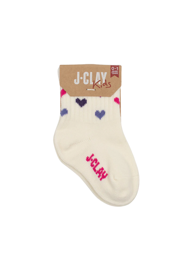 JCLAY - CHAUSSETTES ENFANTS "COLOUR HEARTS"