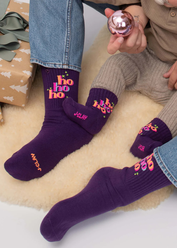 JCLAY - CHAUSSETTES ENFANTS "HO HO HO"