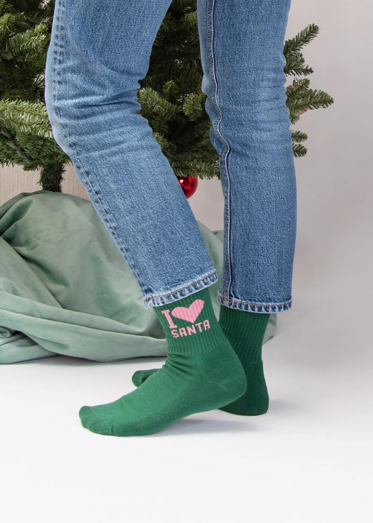 JCLAY - CHAUSSETTES "I LOVE SANTA"