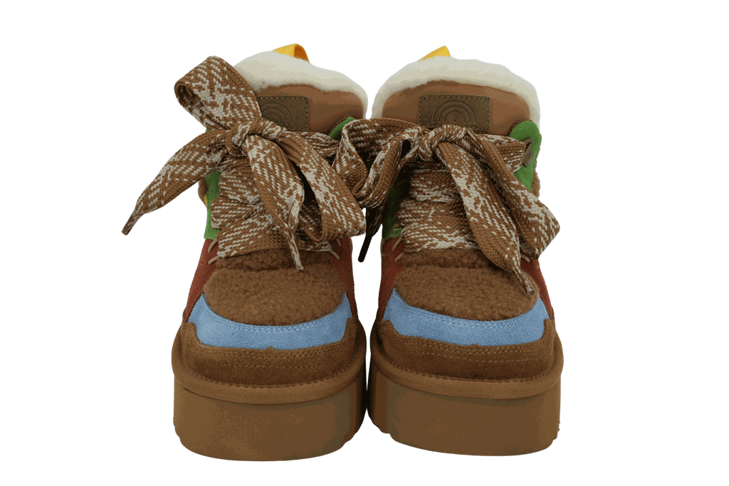 MISS OLIVIA - BASKETS FOURRÉES "MOON" COGNAC