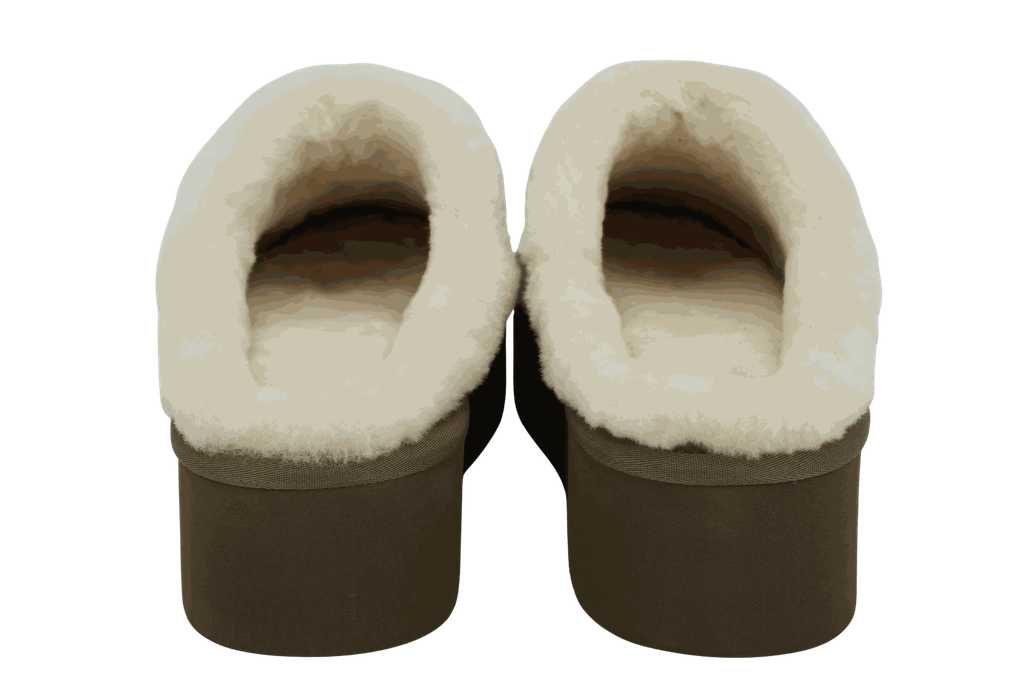 MISS OLIVIA - SABOTS FOURRÉS "IVY" TAUPE