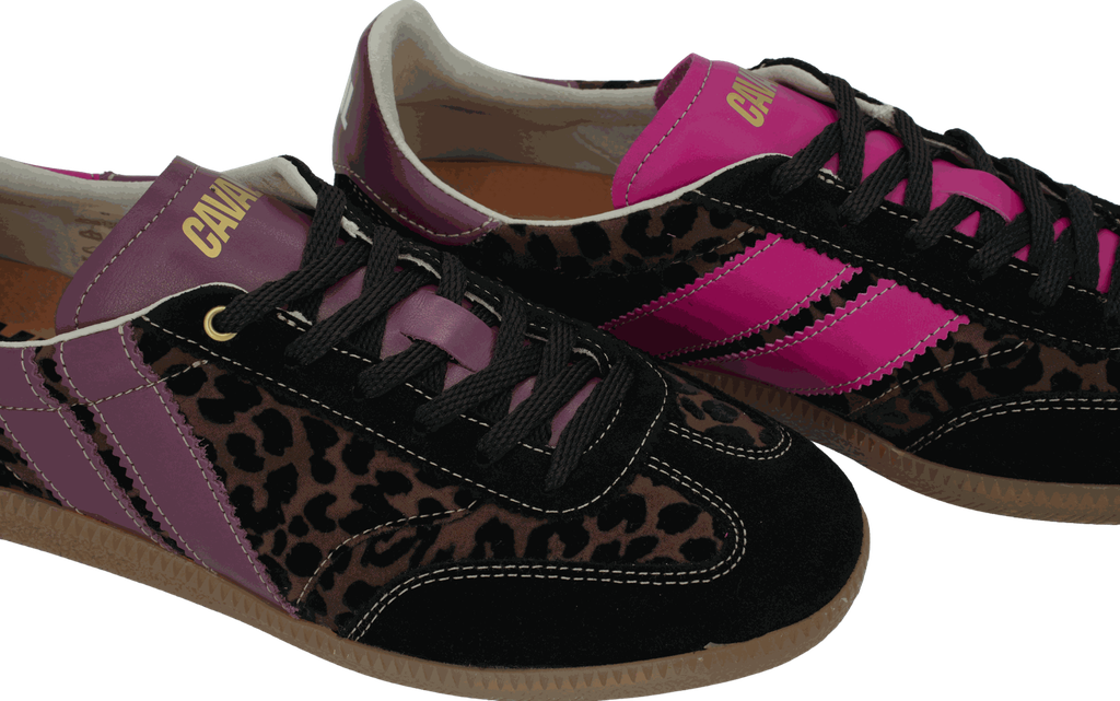 CAVAL - BASKETS "PULSE" MARRONS LÉOPARDS