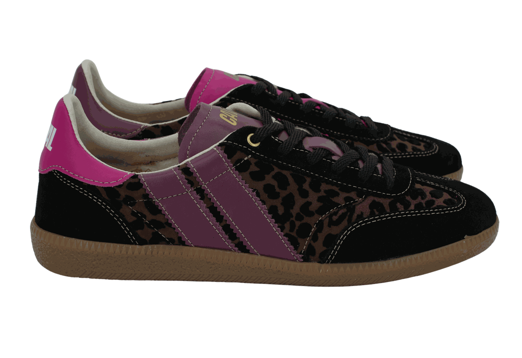 CAVAL - BASKETS "PULSE" MARRONS LÉOPARDS