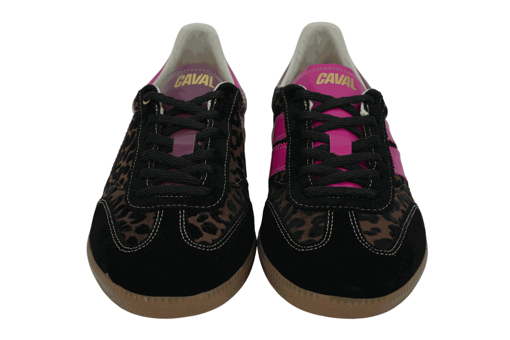 CAVAL - BASKETS "PULSE" MARRONS LÉOPARDS