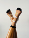 SOCKETTE - CHAUSSETTES "FLORA" TRANSPARENTES MARGUERITES