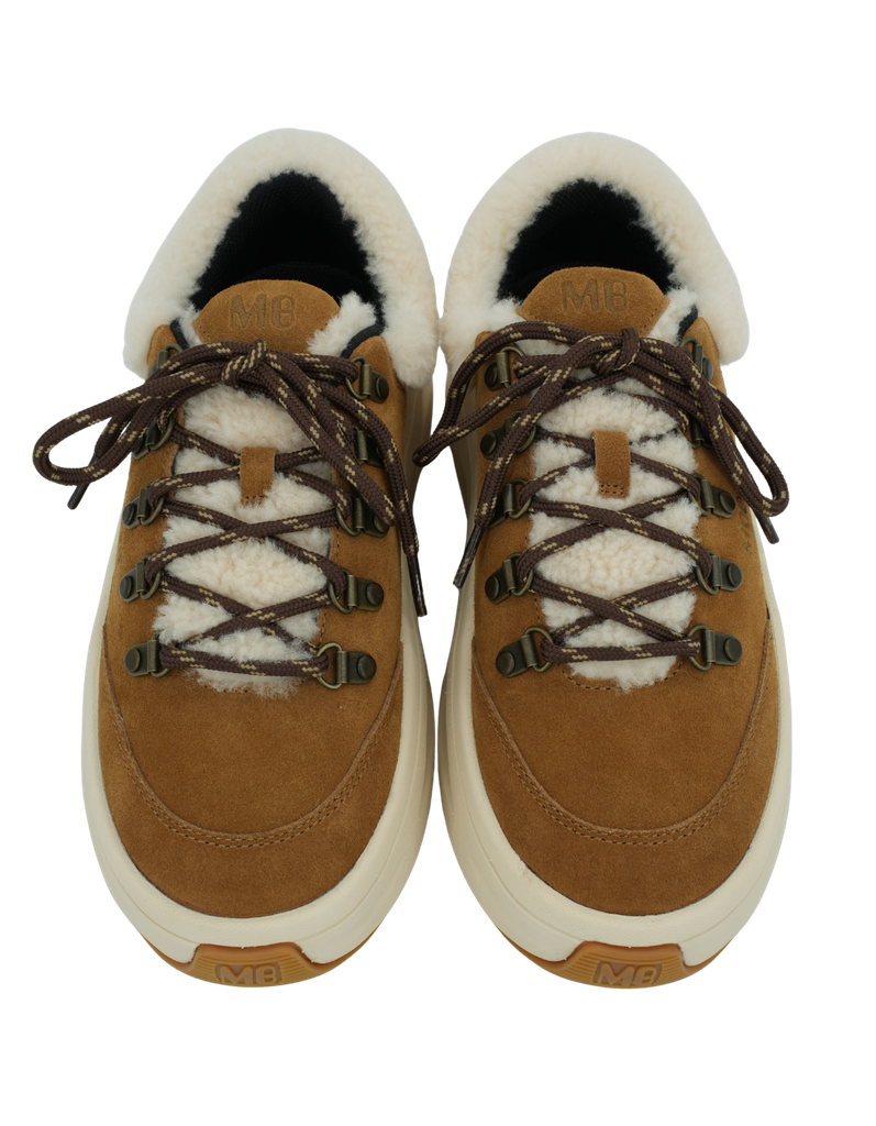 MOON BOOT - BASKETS "CITY SHEARLING" COGNACS