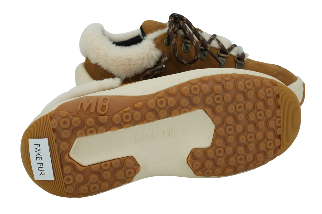 MOON BOOT - BASKETS "CITY SHEARLING" COGNACS