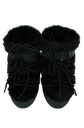 MOON BOOT - BOOTS "ICON LOW FAUX FUR" NOIRES