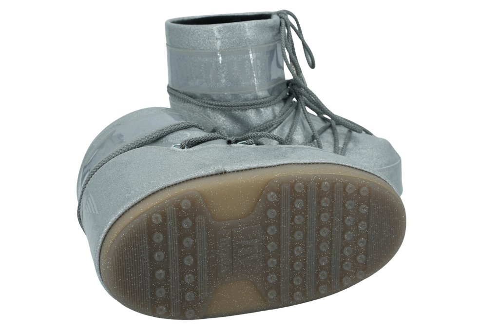 MOON BOOT - BOOTS "ICON LOW GLITTER" ARGENTÉES