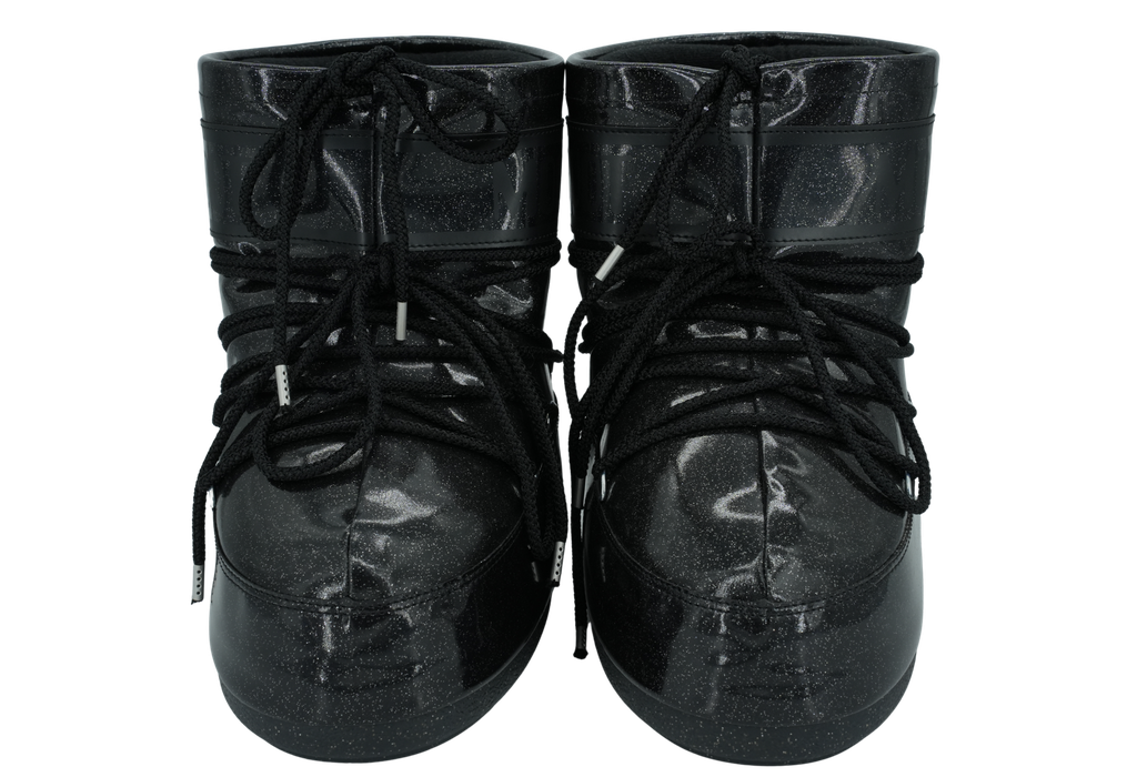 MOON BOOT - BOOTS "ICON LOW GLITTER" NOIRES