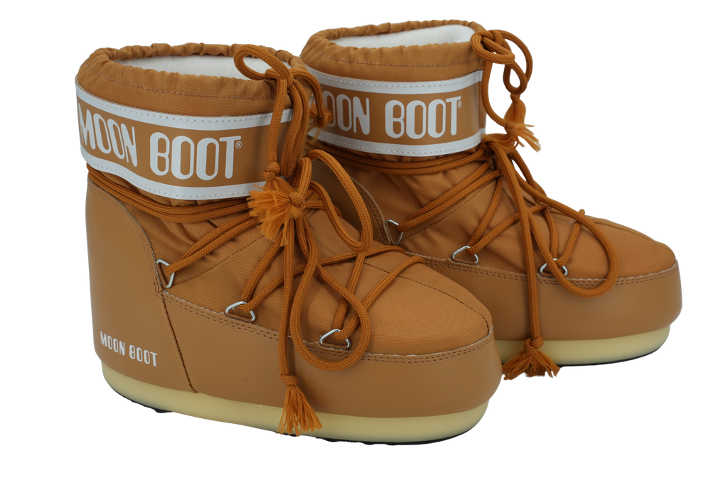 MOON BOOT - BOOTS "ICON LOW NYLON" COGNAC