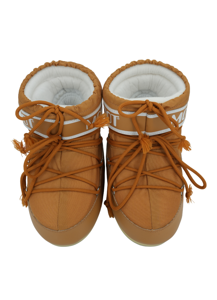MOON BOOT - BOOTS "ICON LOW NYLON" COGNAC