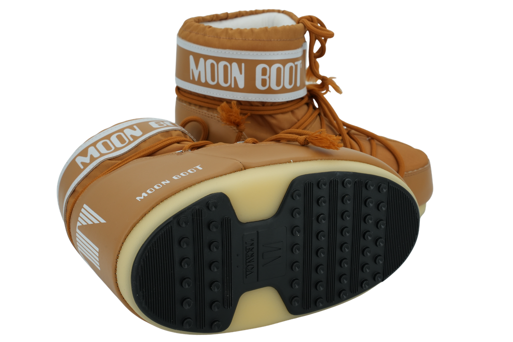 MOON BOOT - BOOTS "ICON LOW NYLON" COGNAC