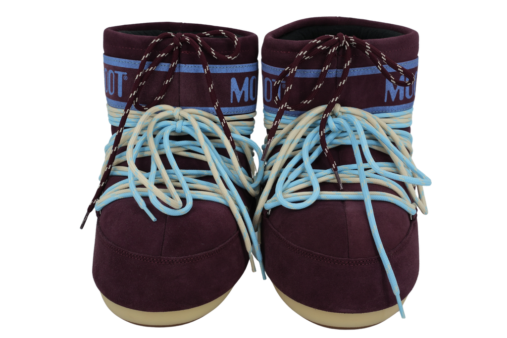 MOON BOOT - BOOTS "ICON LOW SUEDE" BORDEAUX