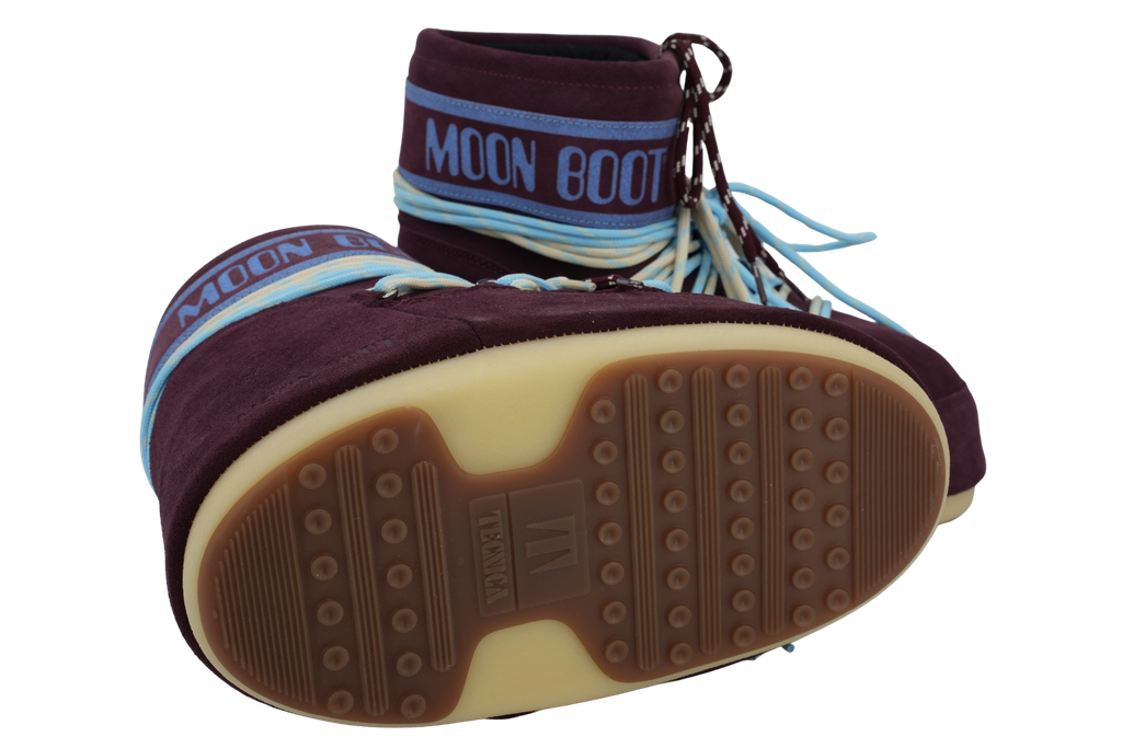 MOON BOOT - BOOTS "ICON LOW SUEDE" BORDEAUX