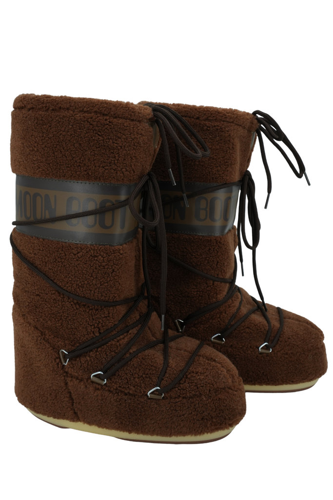 MOON BOOT - BOTTES "ICON FLEECE" MARRONS