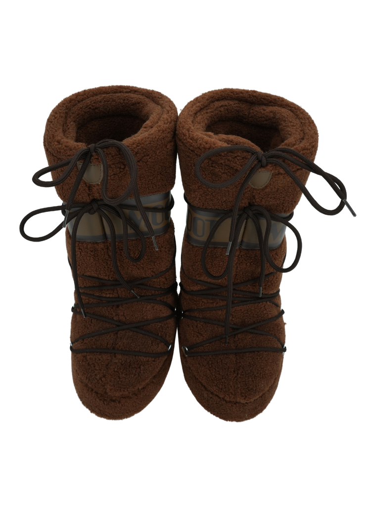 MOON BOOT - BOTTES "ICON FLEECE" MARRONS
