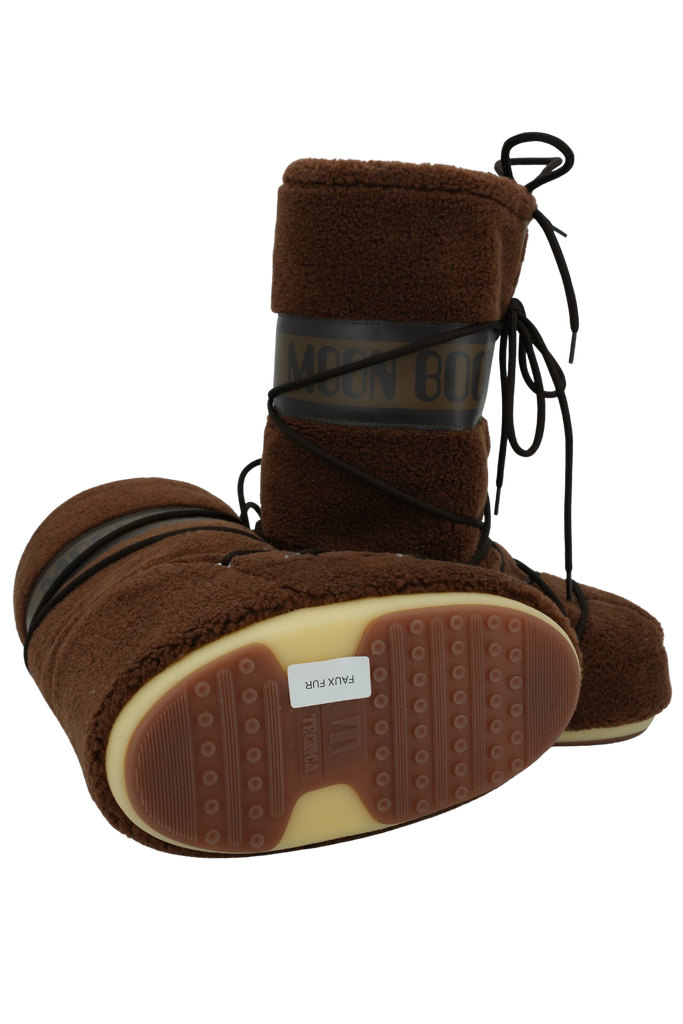 MOON BOOT - BOTTES "ICON FLEECE" MARRONS