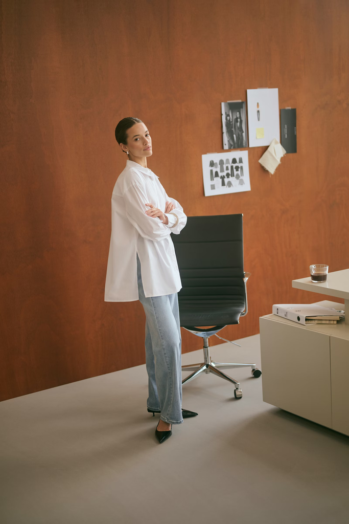 KAFFE - JEANS "KAMEADOW HW" BLEU CLAIR