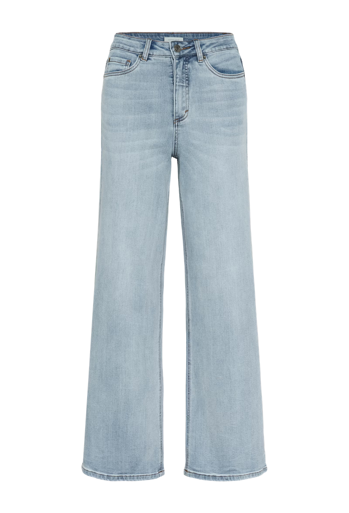 KAFFE - JEANS "KAMEADOW HW" BLEU CLAIR